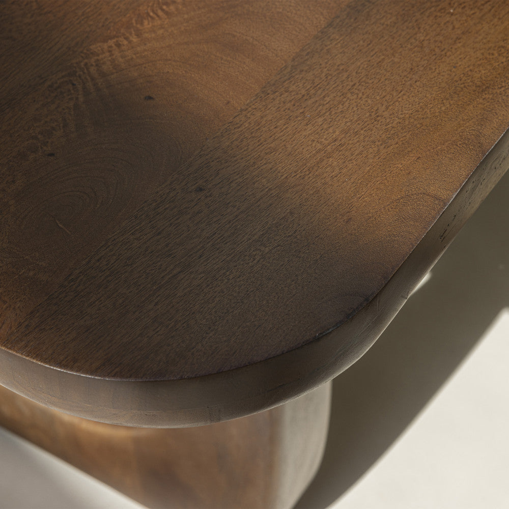 Table à manger Drawer Sinjai 8 personnes en bois massif