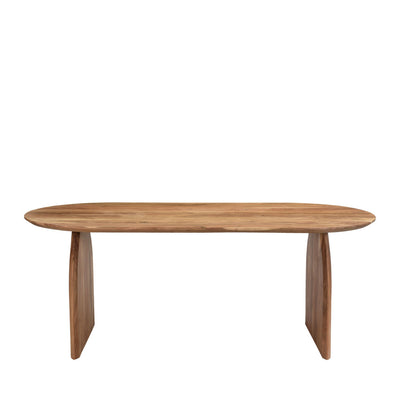 Table à manger Malang 8 personnes en bois massif d'acacia DRAWER