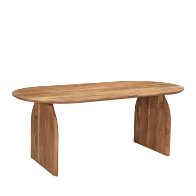 Table à manger Malang 8 personnes en bois massif d'acacia DRAWER