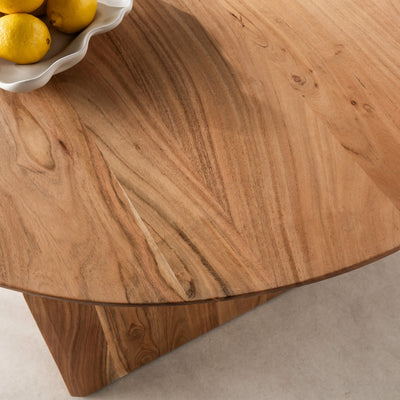 Table à manger Malang 8 personnes en bois massif d'acacia DRAWER