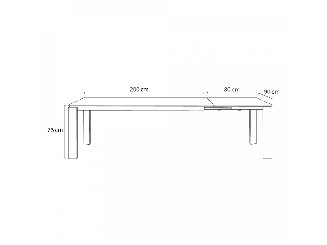 Table à manger extensible BOBOCHIC Hortense en chêne massif 200cm