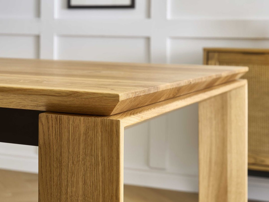Table à manger extensible BOBOCHIC Hortense en chêne massif 200cm