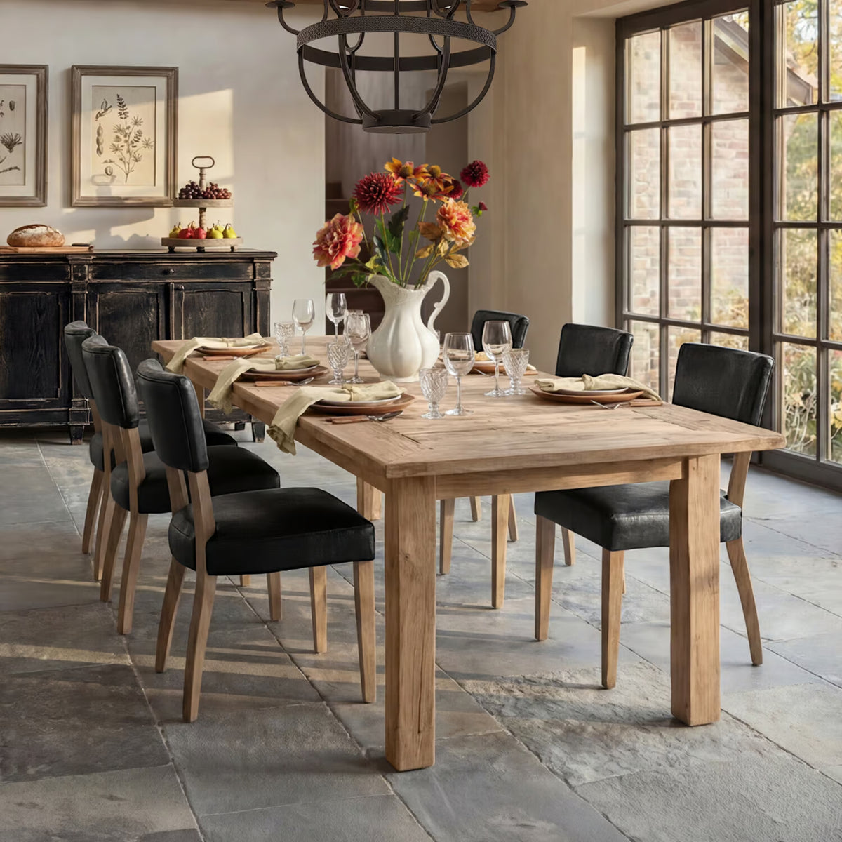 Table à manger LOBERON Amherst en bois massif
