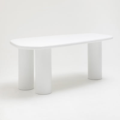 Table à manger 6 personnes organique en fibre de ciment Drawer