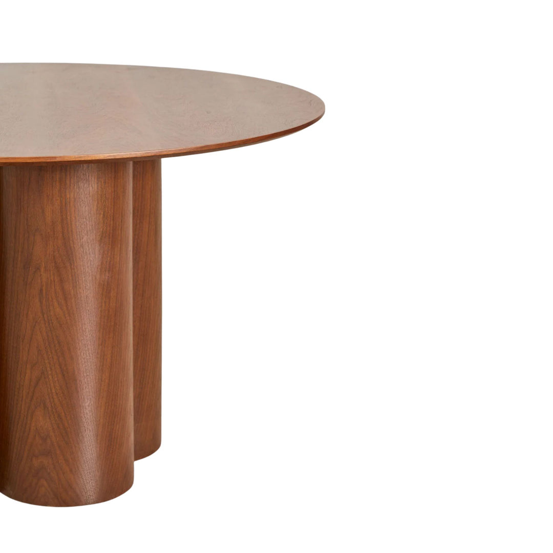 Table à manger SKLUM Athena ronde Ø120 cm en placage et MDF