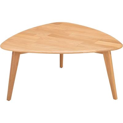 Table basse ALINEA Lagos triangulaire en chêne massif - bois clair