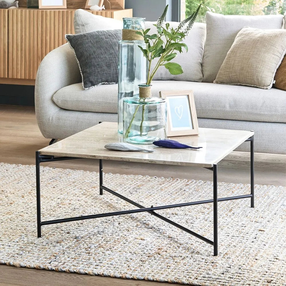 Table basse ALINEA Sablet en travertin