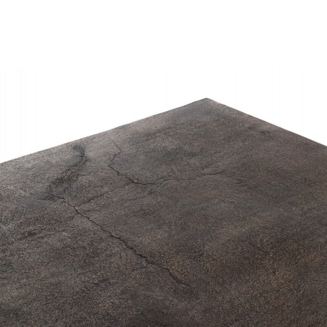 Table basse en aluminium noir