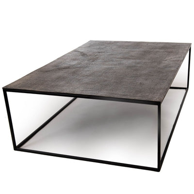 Table basse en aluminium noir