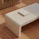 Table basse KAVE HOME Aiguablava en ciment blanc 135x65cm