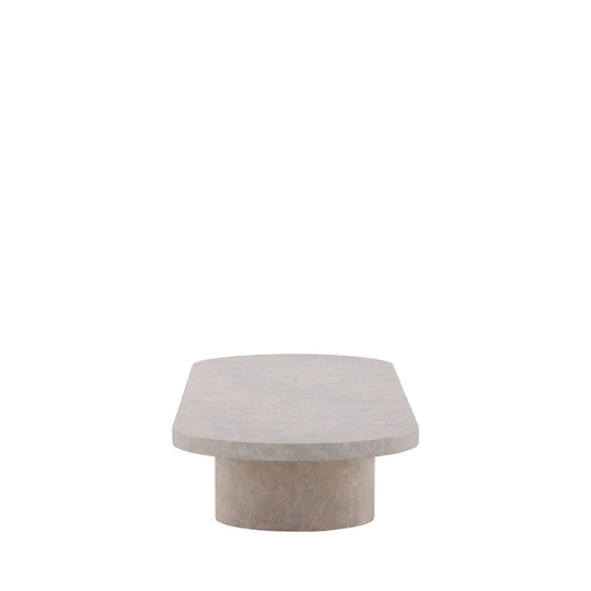 Table basse DRAWER Narvik ovale effet marbre 190x60cm