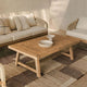 Table basse de jardin SKLUM DUBAI rectangulaire 130x75 cm en bois d’acacia