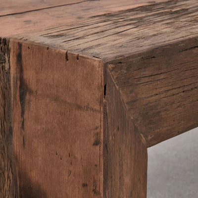 Table basse SKLUM Juvira rectangulaire 100x100 cm en bois de Juvira recyclé