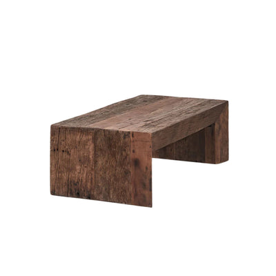 Table basse SKLUM Juvira rectangulaire 120x60 cm en bois de Juvira recyclé