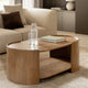Table basse SKLUM Sidney ovale en bois de manguier 110x60cm