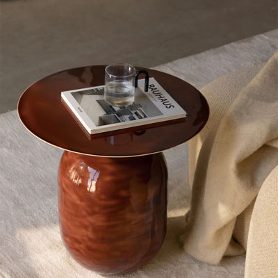 Table d'appoint SKLUM Truax ronde en fer Ø50 cm