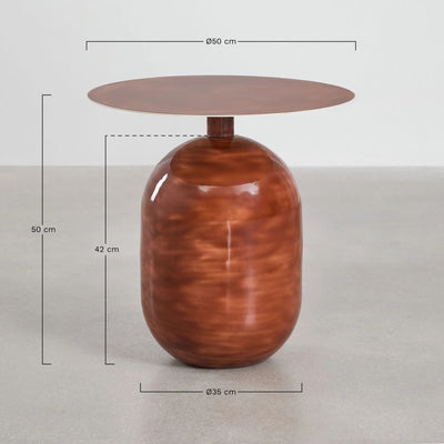 Table d'appoint SKLUM Truax ronde en fer Ø50 cm