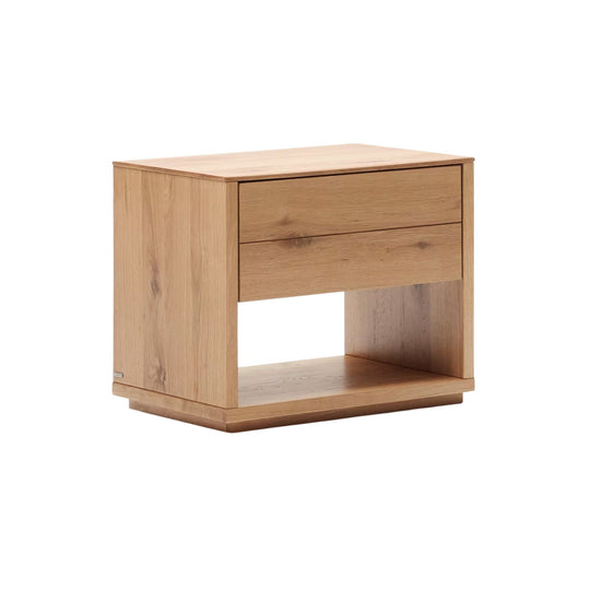 Lot de 2 tables de chevet KAVE HOME Alguema chêne naturel 60x50cm