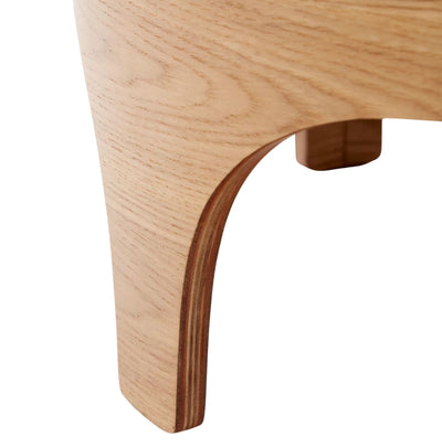 Table de chevet KAVE HOME Octavia en contreplaqué de frêne FSC Mix Credit Ø 55 cm