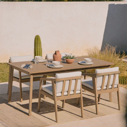 Table de jardin SKLUM en bois d'acacia Kaela 180x90cm