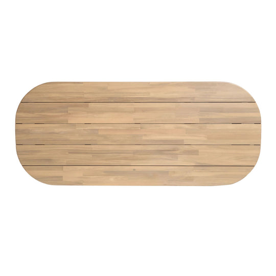 Table de jardin ovale SKLUM Uleno en bois d'acacia 240x100 cm