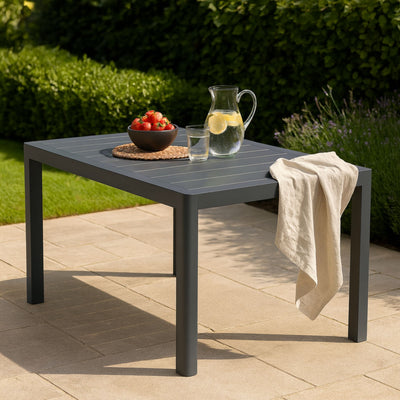Table de jardin SKLUM Arnadine rectangulaire Grise Graphite 220 x 100 cm