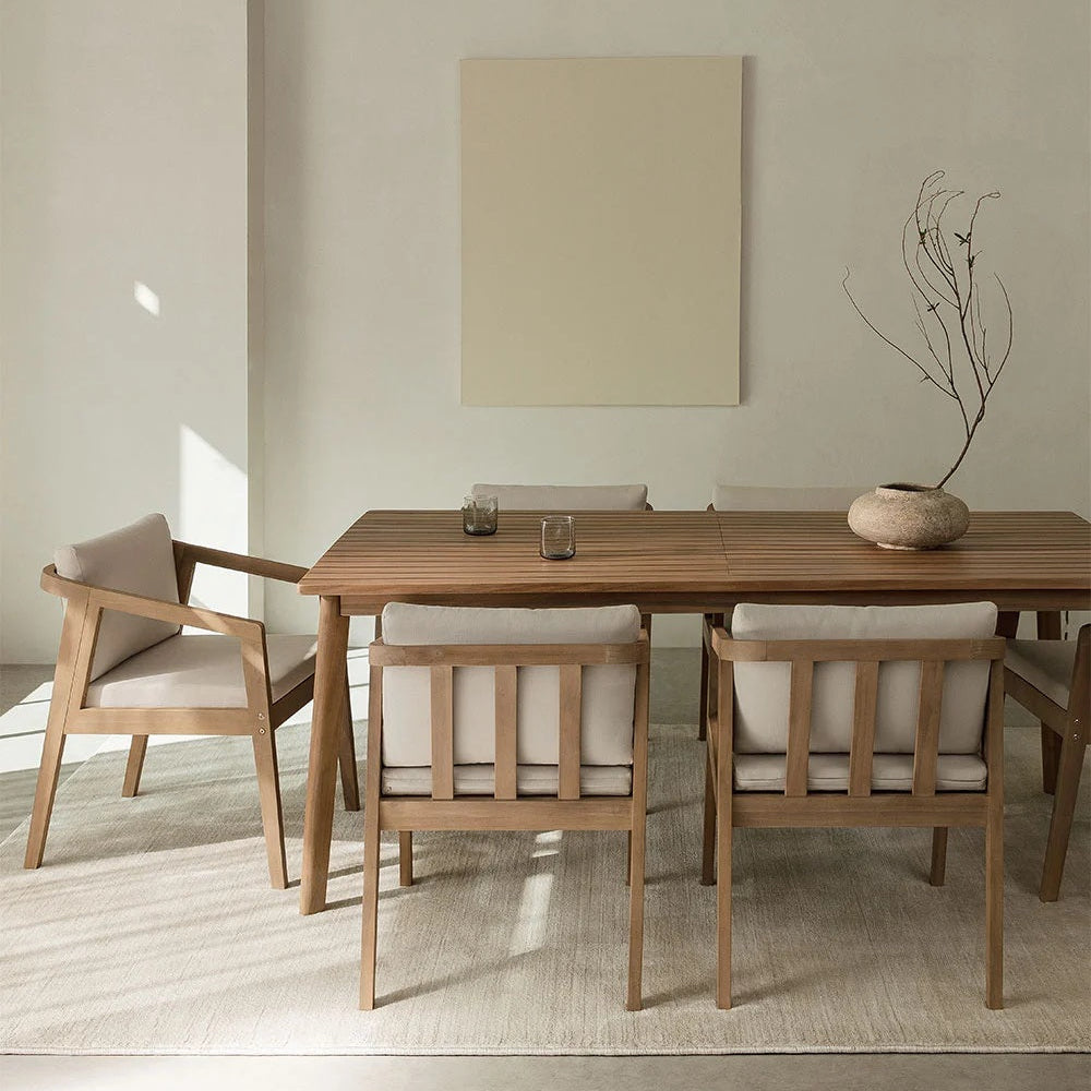 Table de jardin SKLUM en bois d'acacia Kaela 180x90cm