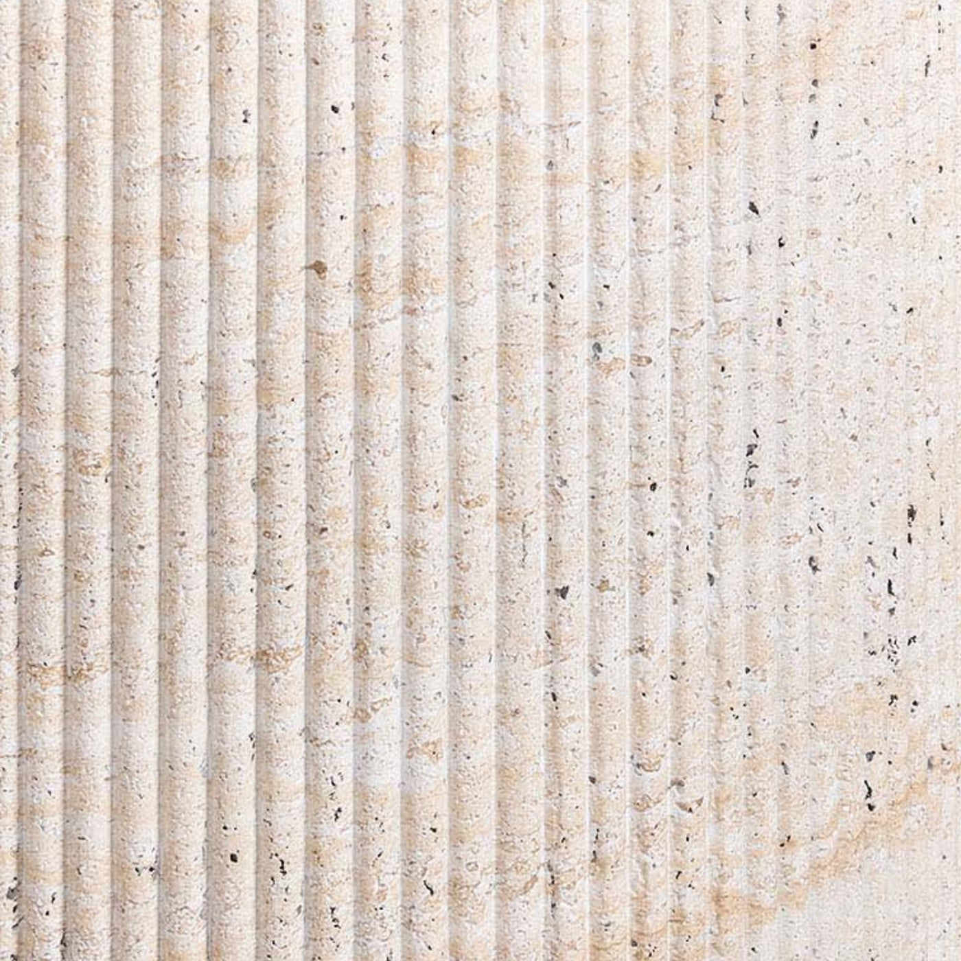 Table de salle à manger SKLUM Velia ronde Ø100 cm en aspect ciment travertin