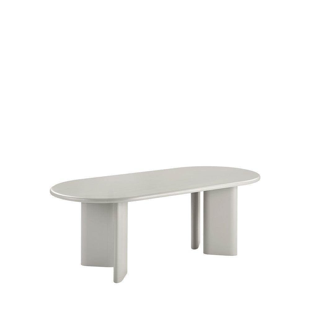 Table à manger NAGANO 10 personnes ovale en bois DRAWER