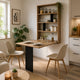 Table pliante MOBILIER 1 Pinis III (Noir + Chêne wotan)