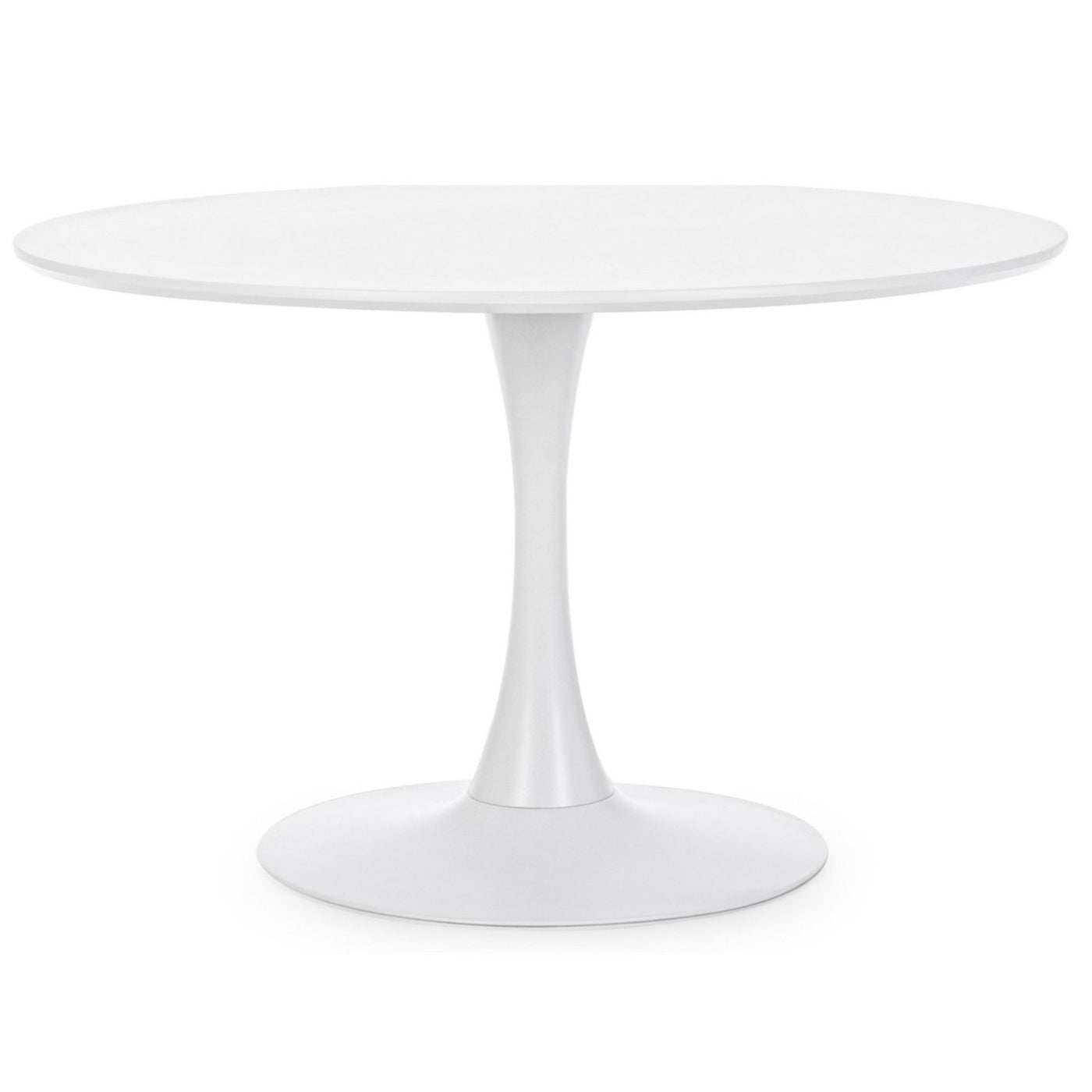 Table ronde LES TENDANCES Blaker Ø100cm Blanche