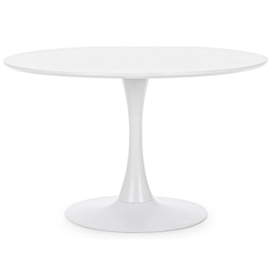 Table ronde LES TENDANCES Blaker Ø100cm Blanche