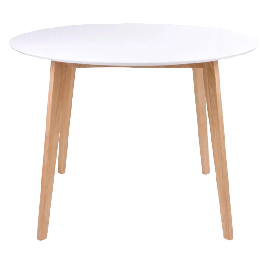 Table à manger ronde LES TENDANCES Vojens blanc