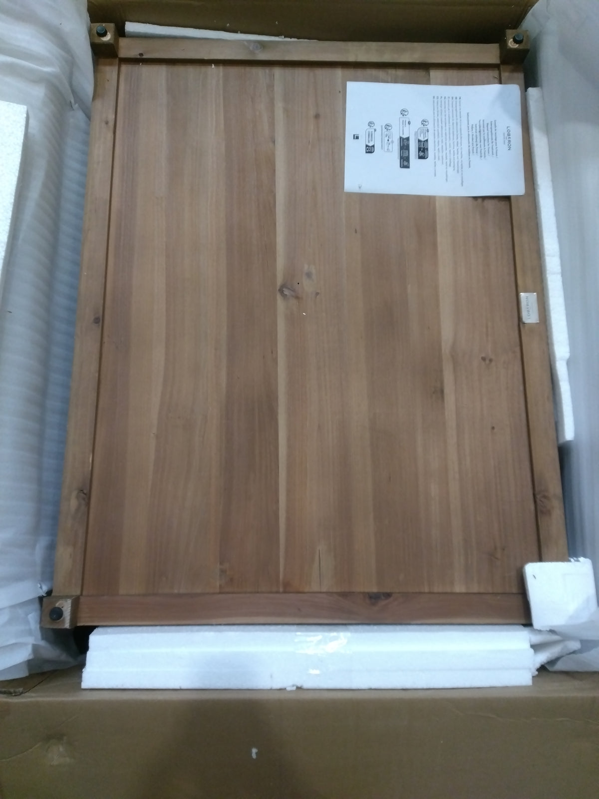 Table basse LOBERON Etienne sapin revalorisé 6 tiroirs