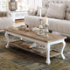 Table basse LOBERON Riverside en bois massif 130x45cm — photo produit