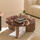 Table basse ronde SKLUM Lavinia marbre rouge Ø85 cm — photo produit