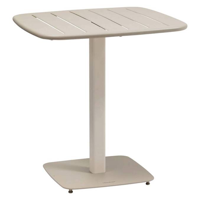 Table de jardin carrée HESPÉRIDE Alegoria en acier argile — photo produit