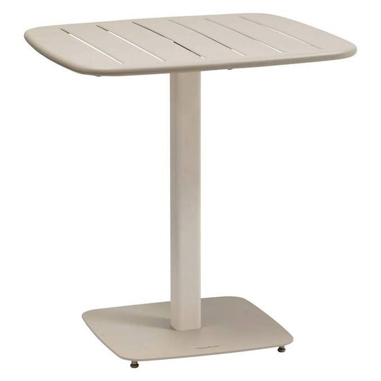 Table de jardin carrée HESPÉRIDE Alegoria en acier argile — photo produit