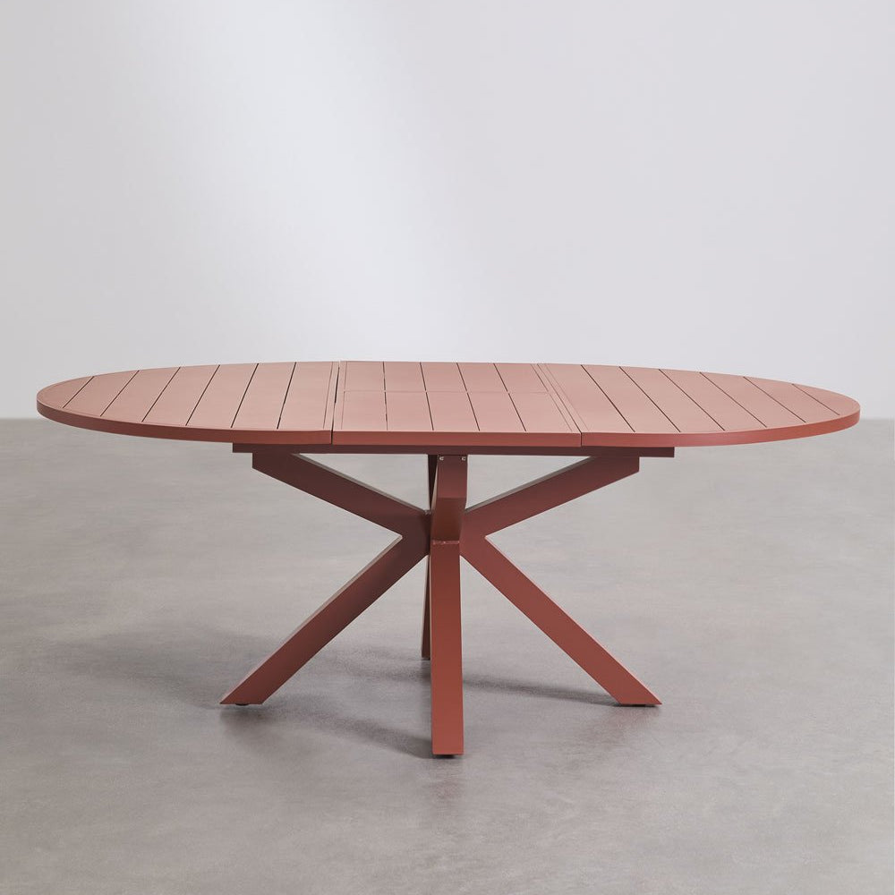 Table de jardin extensible en aluminium Barces 145-200x145 cm — photo produit