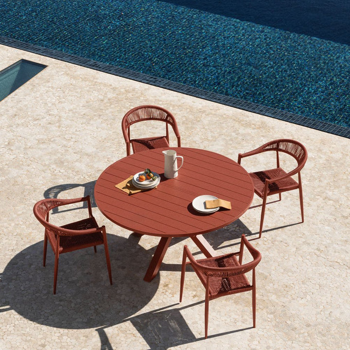 Table de jardin extensible SKLUM en aluminium Barces 145-200x145 cm