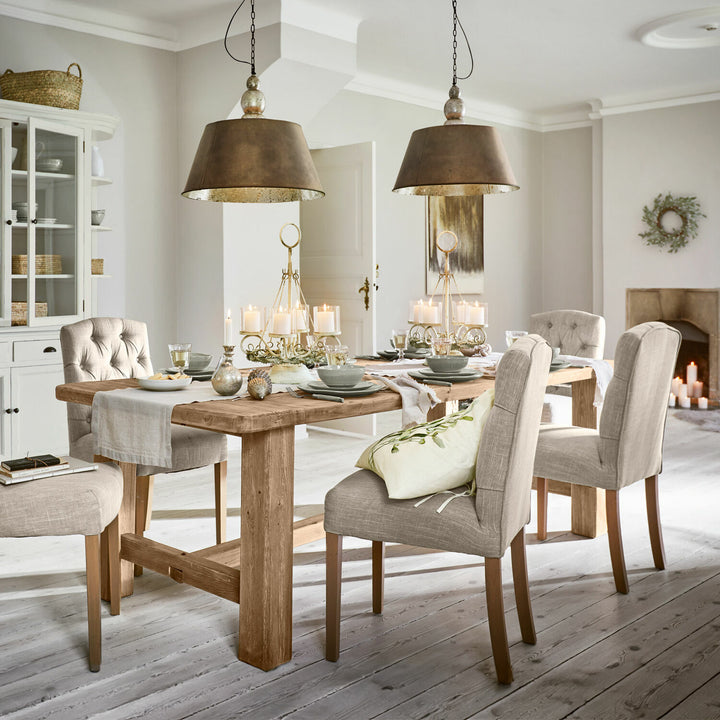 Table LOBERON Oteley marron vieilli