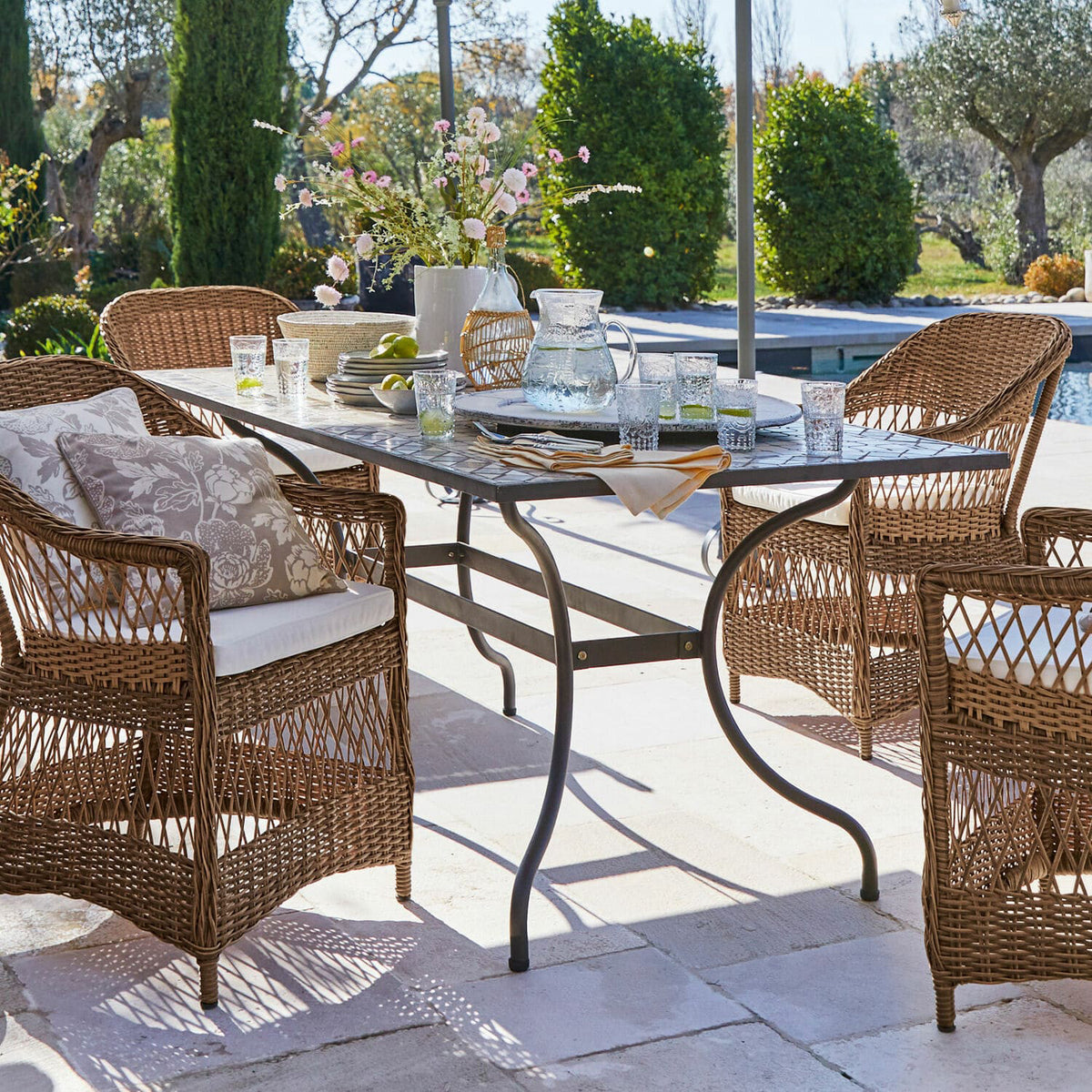 Table LOBERON noir Labaroche — photo produit