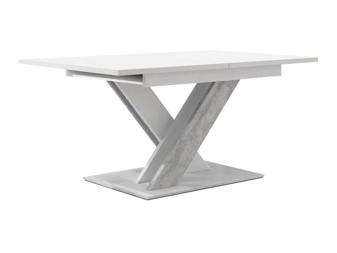 Table MOBILIER 1 Decium (Blanc + Béton) — photo produit
