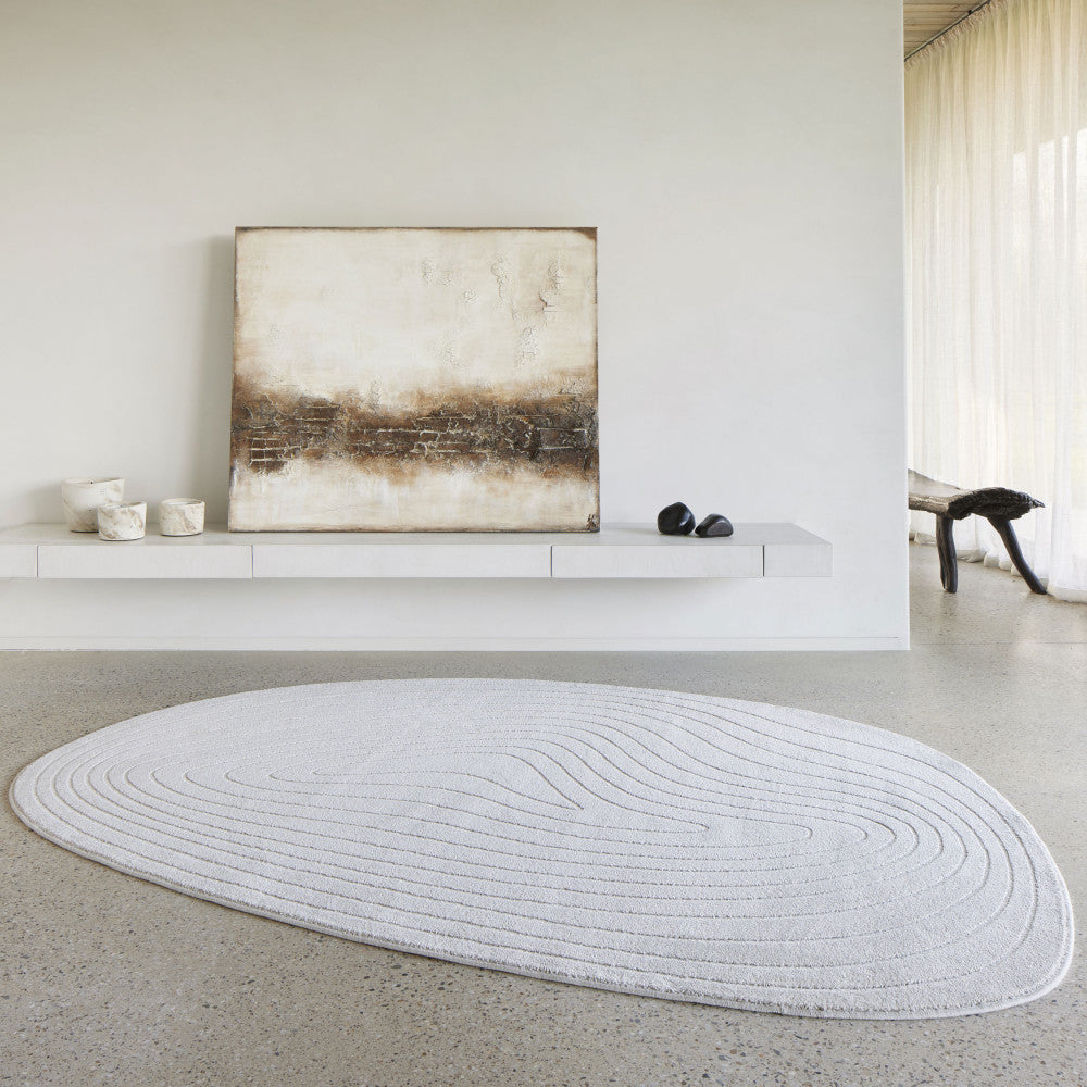 Tapis contemporain DRAWER Elliott I de forme organique 200-290cm