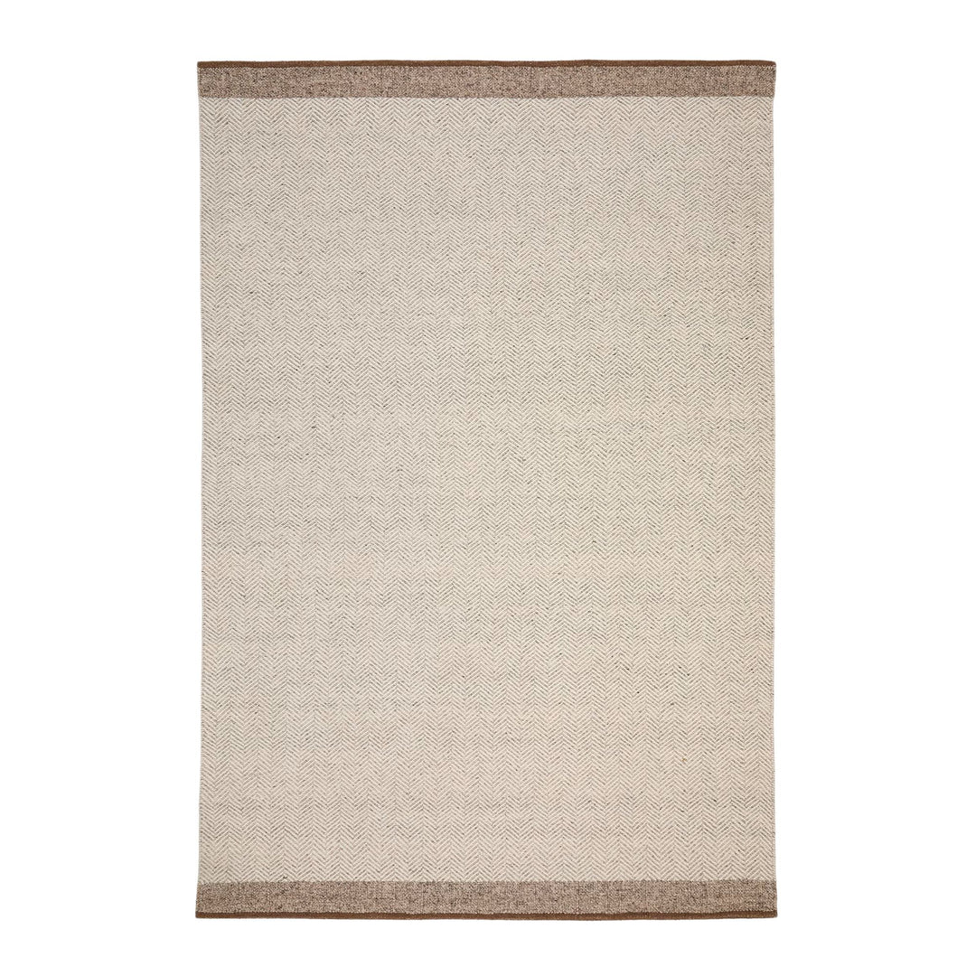 Tapis KAVE HOME Nifelia jacquard en laine beige 200x300cm