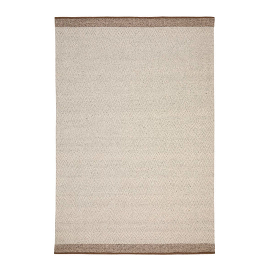 Tapis KAVE HOME Nifelia jacquard en laine beige 200x300cm