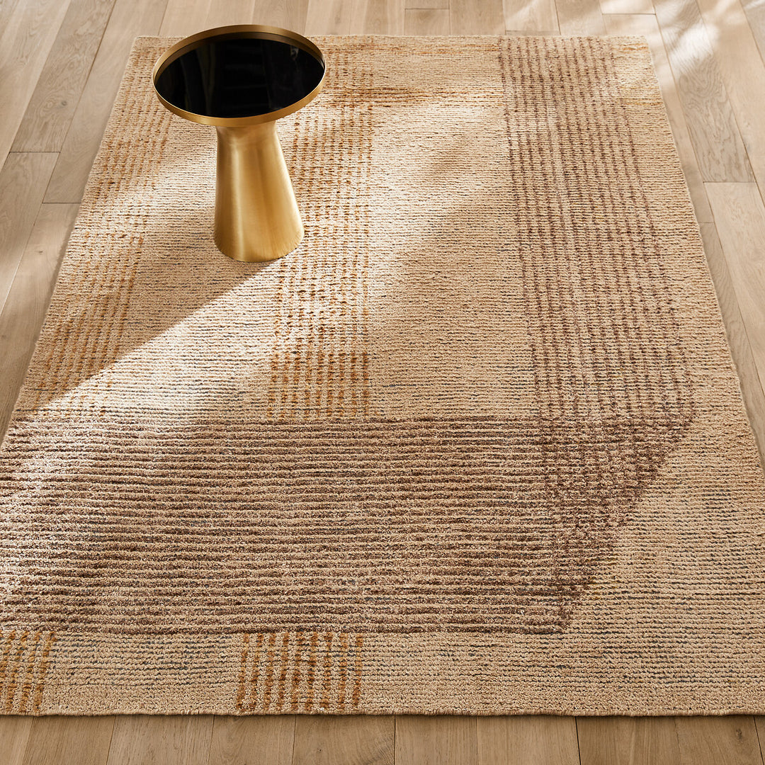 Tapis noué main, laine, chanvre et Lyocell Vilami AM.PM 160x230 cm