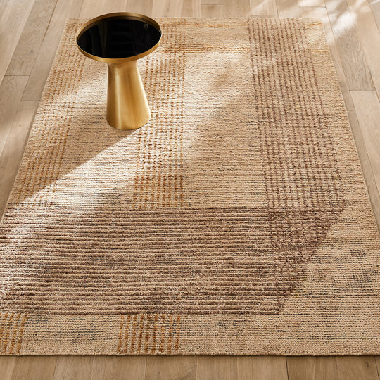 Tapis noué main, laine, chanvre et Lyocell Vilami AM.PM 160x230 cm