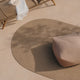 Tapis ovale KAVE HOME Rodhe 100% PET beige 160x230cm