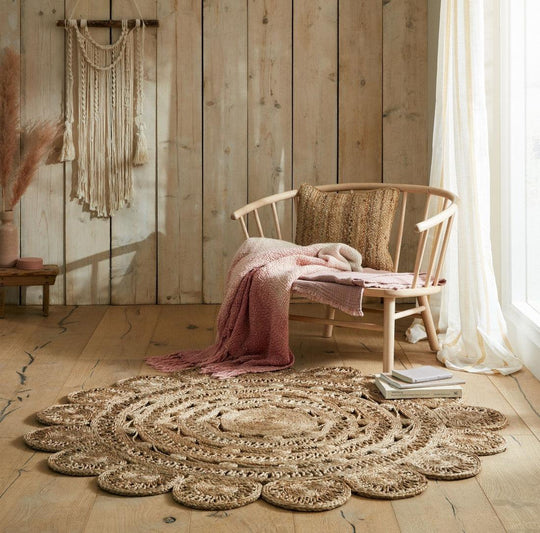 tapis rond en jute eden